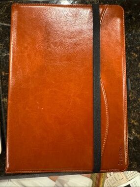 Ztotop Brown Leather Folio Tablet Case with Strap - iPad Air 3rd generation